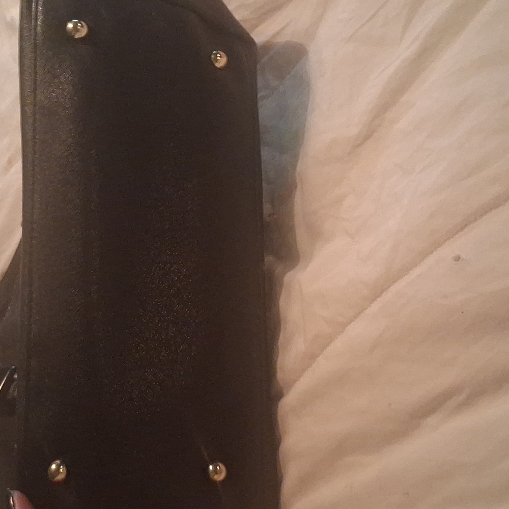 Merona Black Tote Bag Nwot - Picture 2 of 8